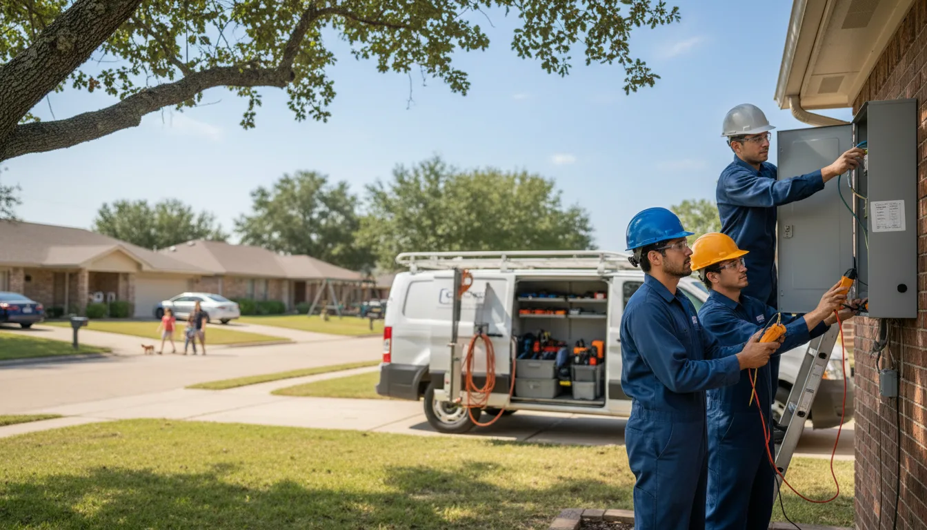 Certified electrician providing emergency electrical services in Muscadine, AL